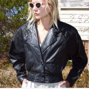 Vintage Byrnes & Baker Leather Jacket size M